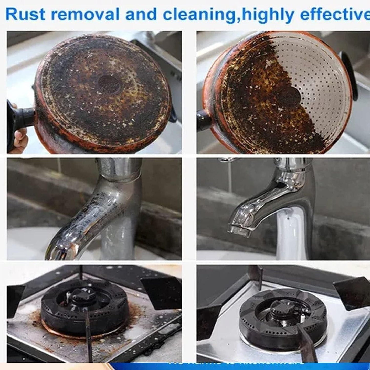 RustFree Foam Cleaner For Kitchen All-Purpose Cleaning Powder  (Buy 1 Get 1 Free)