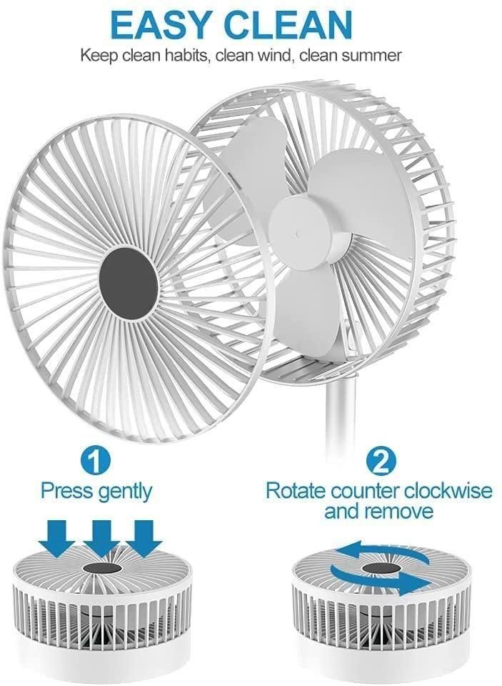 EcoAir™ Rechargeable High Speed Table Desk Fan